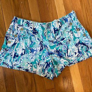 Lilly Pulitzer Essie Print Shorts Size 16